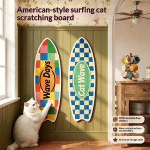 Rectangular Cat Scratcher Board with Felt Pads