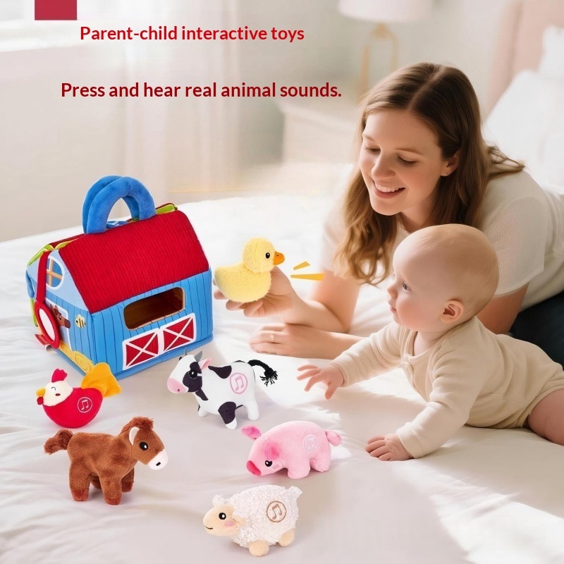 Soft Plush Fabric Farm Barn Toy 4 Soft Plush Fabric Farm Barn Toy - Image 4