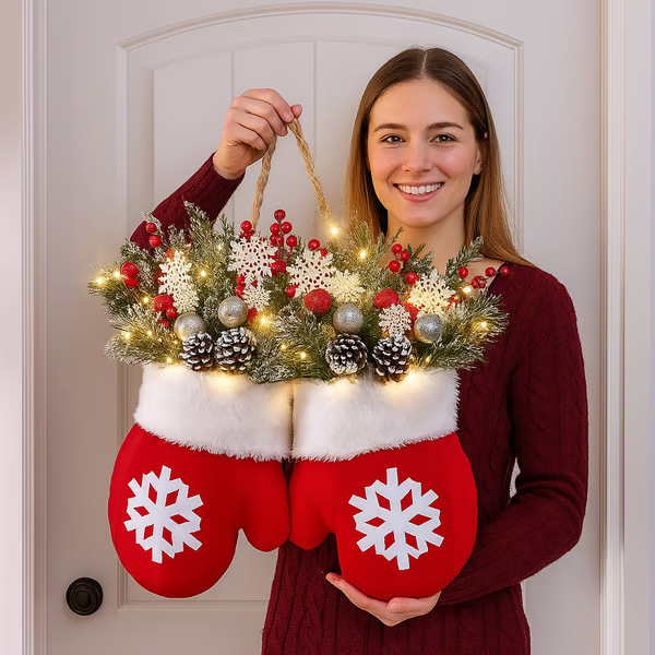 Christmas Garland Creative Glove Shaped 5 Christmas Garland Creative Glove Shaped - Image 5