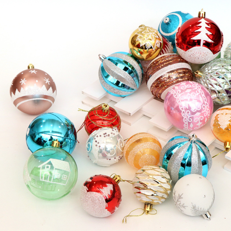 Bright Ball, 6 cm 24, Christmas Tree Decoration 1 Bright Ball, 6 cm 24, Christmas Tree Decoration
