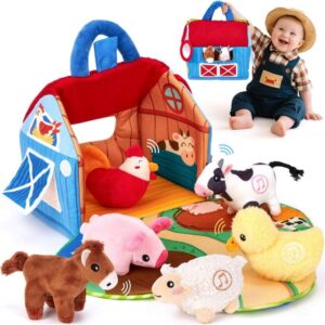 Soft Plush Fabric Farm Barn Toy