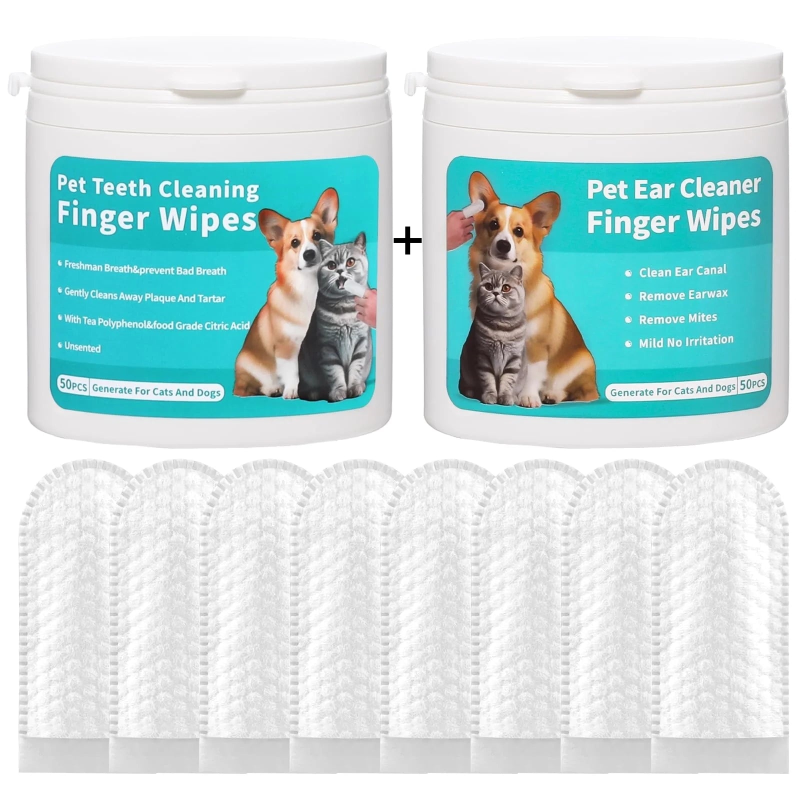 Disposable Pet Teeth Cleaning Wipes Ear Care Fingertips Ear Mite Removal Products 8 Disposable Pet Teeth Cleaning Wipes Ear Care Fingertips Ear Mite Removal Products - Image 8