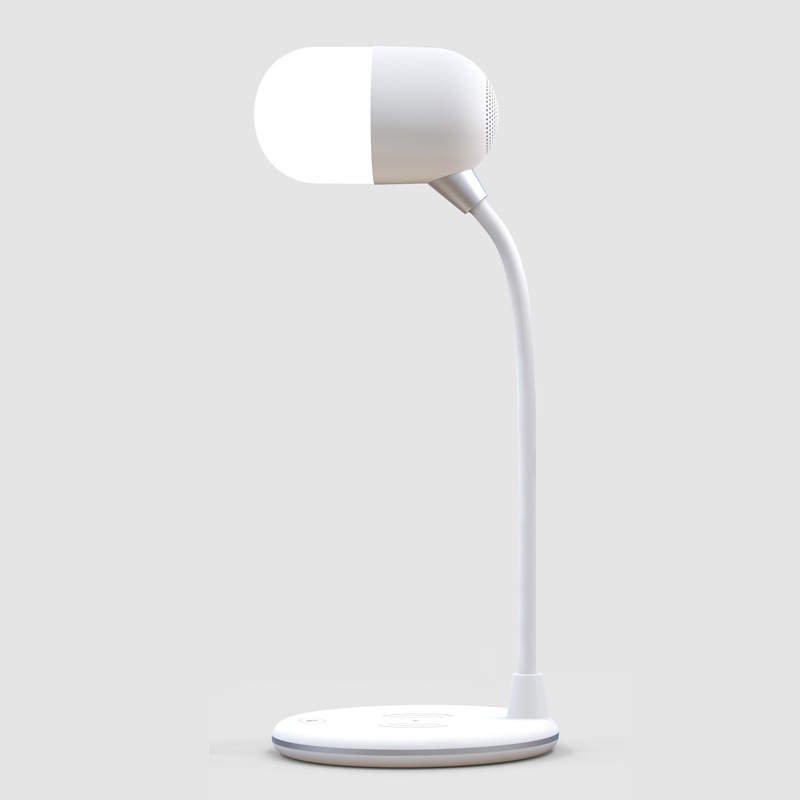 3 IN 1 Desk Lamp With Qi Wireless Charger 5W Bluetooth Speaker USB Dimmable 8 3 IN 1 Desk Lamp With Qi Wireless Charger 5W Bluetooth Speaker USB Dimmable - Image 8