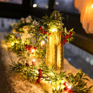 Red Garland Fairy Night Light For Home Wedding & Christmas Decoration