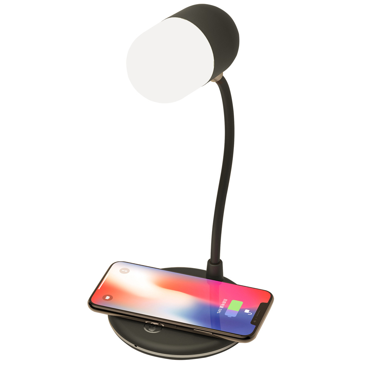 3 IN 1 Desk Lamp With Qi Wireless Charger 5W Bluetooth Speaker USB Dimmable 2 3 IN 1 Desk Lamp With Qi Wireless Charger 5W Bluetooth Speaker USB Dimmable - Image 2