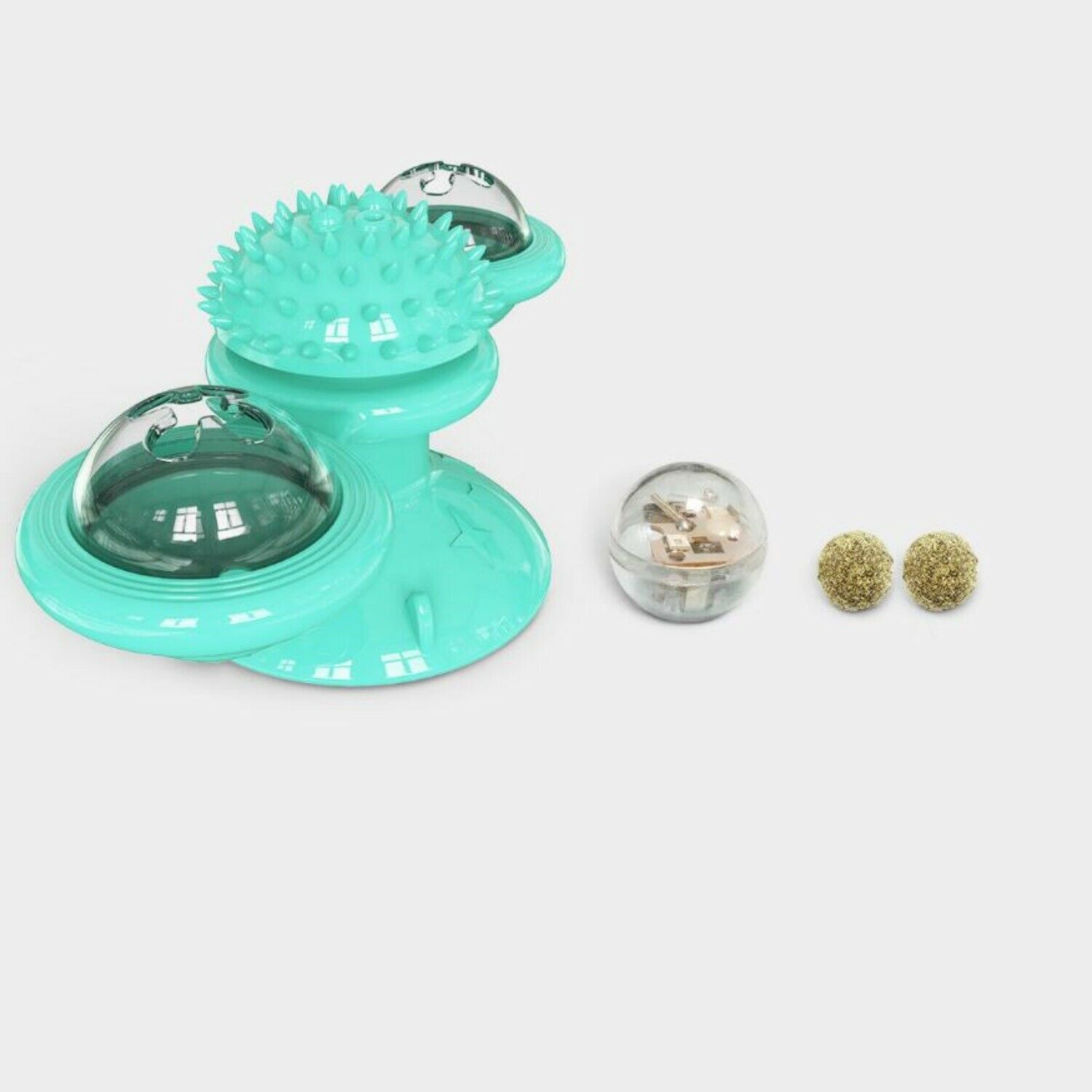 Rotating Interactive Windmill Cat Toy With Suction Cup 3 Rotating Interactive Windmill Cat Toy With Suction Cup - Image 3