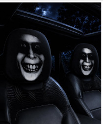 Spooky Car Headrest Cover 10 Spooky Car Headrest Cover - Image 10