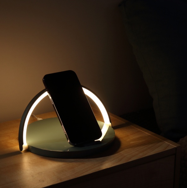 10 W Wireless Charger Block Holder For Smart Phone Foldable Fast Charging Table Phone Stand With LED 6 10 W Wireless Charger Block Holder For Smart Phone Foldable Fast Charging Table Phone Stand With LED - Image 6