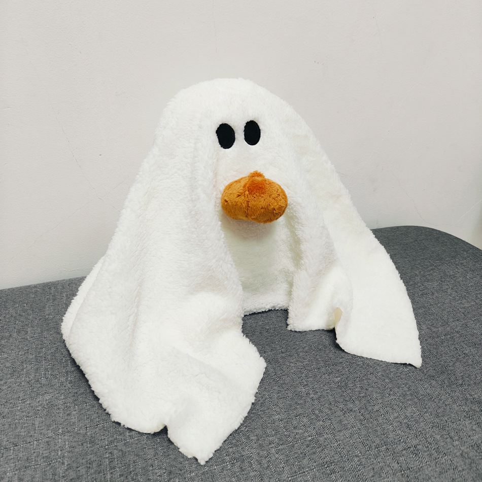 Ghost With Pumpkin Pillow Plush Throw 8 Ghost With Pumpkin Pillow Plush Throw - Image 8