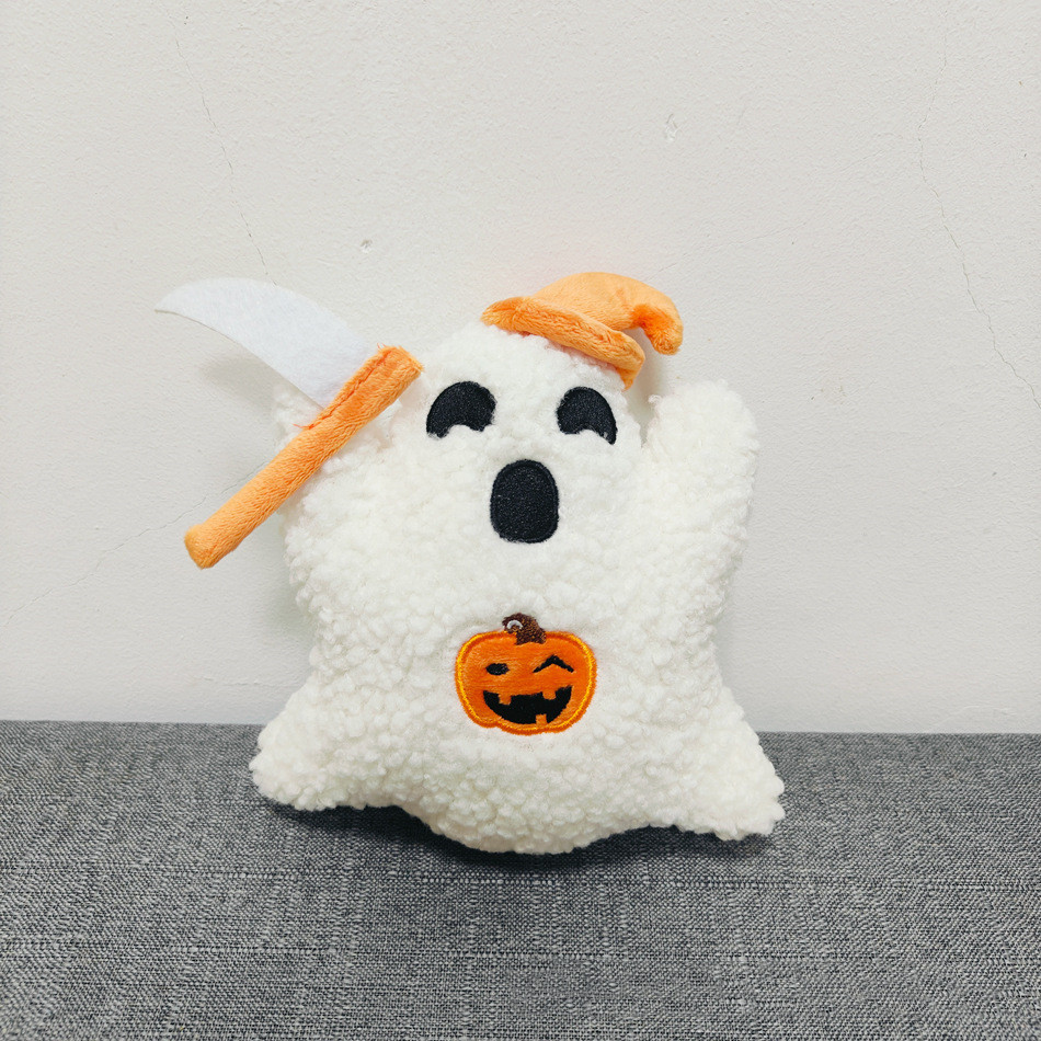 Ghost With Pumpkin Pillow Plush Throw 3 Ghost With Pumpkin Pillow Plush Throw - Image 3