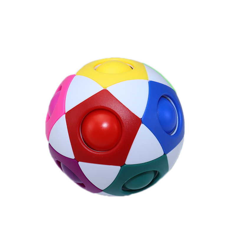 Decompression Soccer Rainbow Ball Magic Cube 12-hole 2 Decompression Soccer Rainbow Ball Magic Cube 12-hole - Image 2