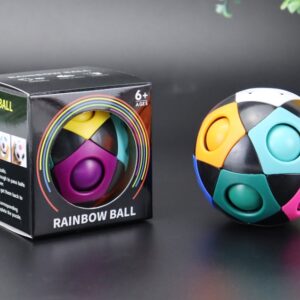Decompression Soccer Rainbow Ball Magic Cube 12-hole