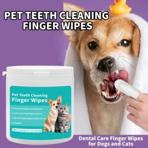 Disposable Pet Teeth Cleaning Wipes Ear Care Fingertips Ear Mite Removal Products