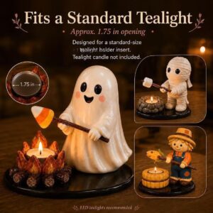 Resin Campfire Tealight Holder