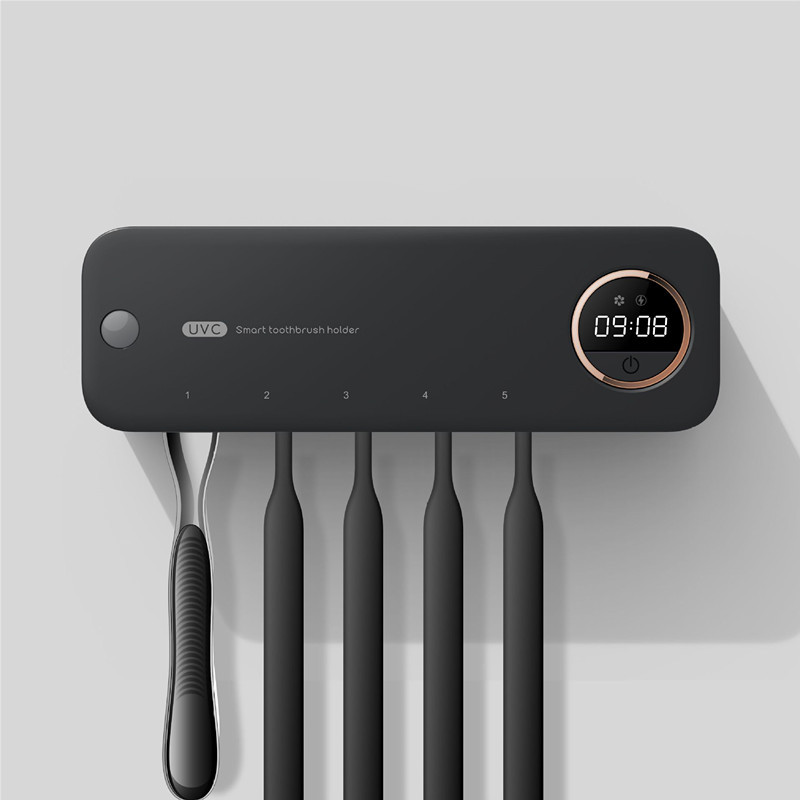 UV Toothbrush Holder With LED Display Drying Wall-mounted 4 UV Toothbrush Holder With LED Display Drying Wall-mounted - Image 4