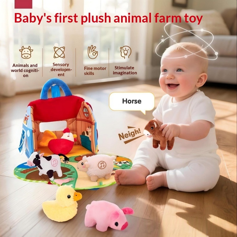 Soft Plush Fabric Farm Barn Toy 5 Soft Plush Fabric Farm Barn Toy - Image 5